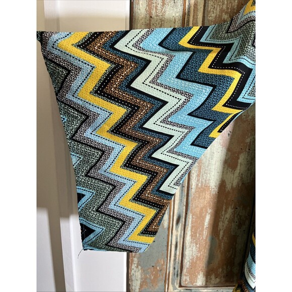 Lady Noiz Large Swing Style Dress Boho Groovy Vibes Chevron - Picture 12 of 16